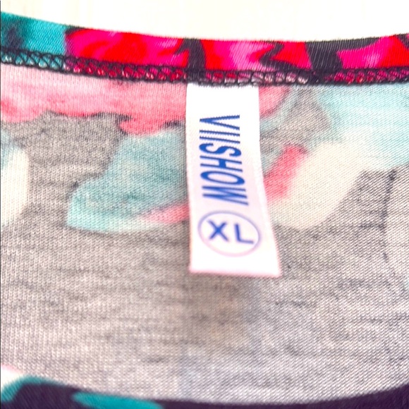 Floral Long Sleeve Scoop Neck Sundress - Picture 2 of 2